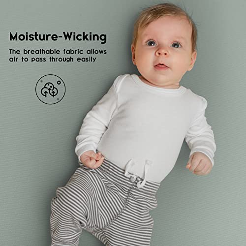 Crib Sheets Green Leaf, 2 Pack