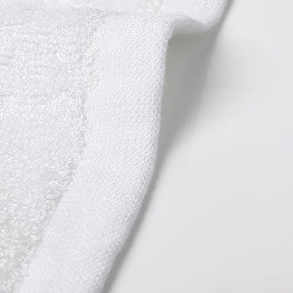 Bamboo Washcloths Towel White, 10 Pack