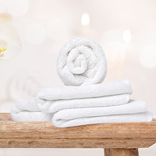 Bamboo Washcloths Towel White, 10 Pack