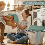 Yoofoss 2 Pack Waterproof Crib Mattress Protector, Quilted Fitted Crib Mattress Pad, Ultra Soft Breathable Toddler Mattress Protector Baby Crib Mattress Cover (White and Dark Green, 52''x28'')
