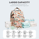 Yoofoss Baby Diaper Bag Backpack, Large Baby Bag Multifunction Diaper Backpack for Baby Girls Boys with USB Charging Port Stroller Straps, Baby Registry Search, Newborn Baby Essential Gifts, Geometry