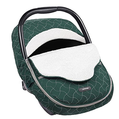 Yoofoss Baby Car Seat Cover Winter Carseat Canopies Cover to Protect Baby from Cold Wind, Super Warm Plush Fleece Baby Carrier Cover for Infant Boys Girls