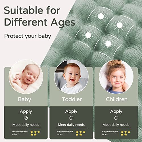 Large Hooded Baby Towels, Green