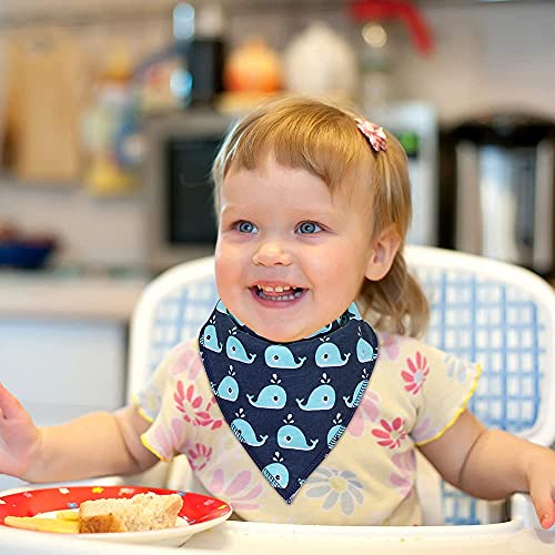 Baby Bandana Dribble Bibs Drool Bibs for Drooling and Teething 8 Pack Super Soft and Absorbent for Boys Girls by YOOFOSS