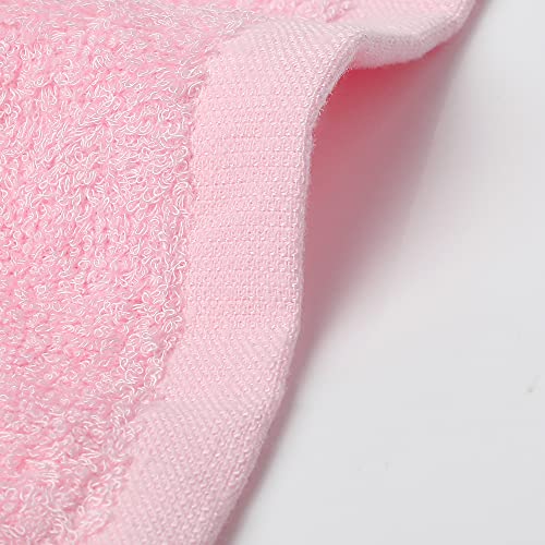 Bamboo Washcloths Towel Pink, 10 Pack
