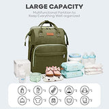 Yoofoss Baby Diaper Bag Backpack, Large Baby Bag Multifunction Diaper Backpack for Baby Girls Boys with USB Charging Port Stroller Straps, Baby Registry Search, Newborn Baby Essential Gifts Army Green