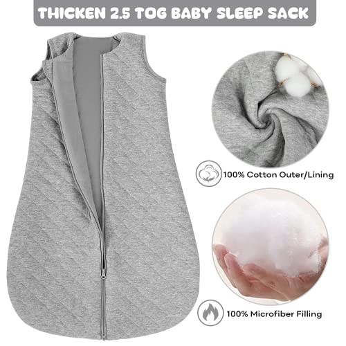 Sleep Sack Gray in Tog 2.5