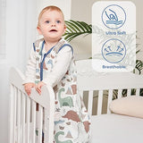 Yoofoss Baby Sleep Sack Baby Wearable Blanket 100% Cotton 2-Way Zipper TOG 0.5 (3 Pack)