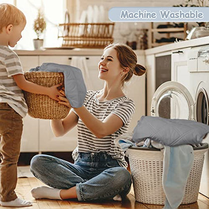 Waterproof Crib Mattress Protector Gray, 2 Pack