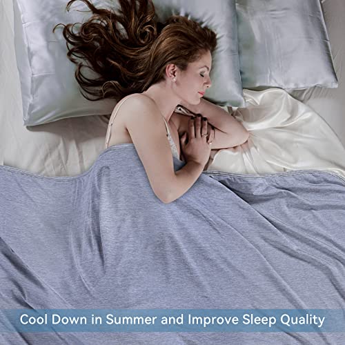 Yoofoss Cooling Blanket for Hot Sleepers,Lightweight Breathable Summer