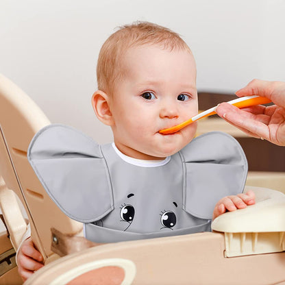 YOOFOSS Baby Bibs Waterproof Baby Dribble Drool Bibs for Baby Boys Girls Extra Wide Feeding Bibs for Infant Toddler, Easily Wipe Clean