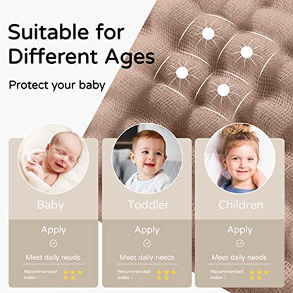 Large Hooded Baby Towels, Beige & Coffee