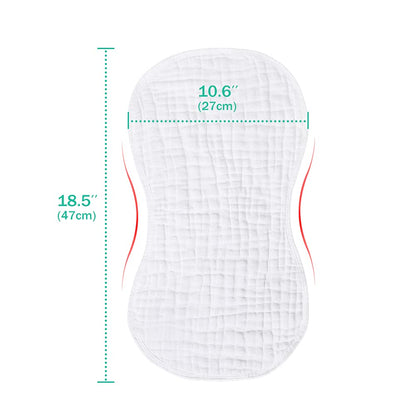Yoofoss Muslin Burp Cloths 100% Cotton Baby Burp Cloth Set 6 Pack for Boys and Girls