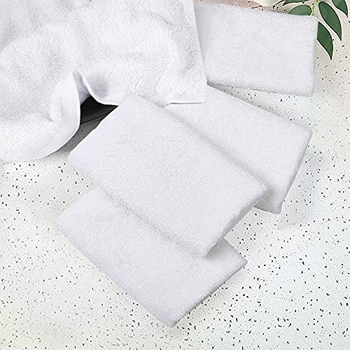 Bamboo Washcloths Towel White, 10 Pack