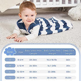 Yoofoss Baby Sleep Sack 0-6 Months Baby Wearable Blanket 100% Cotton 2-Way Zippe, 3 Pack