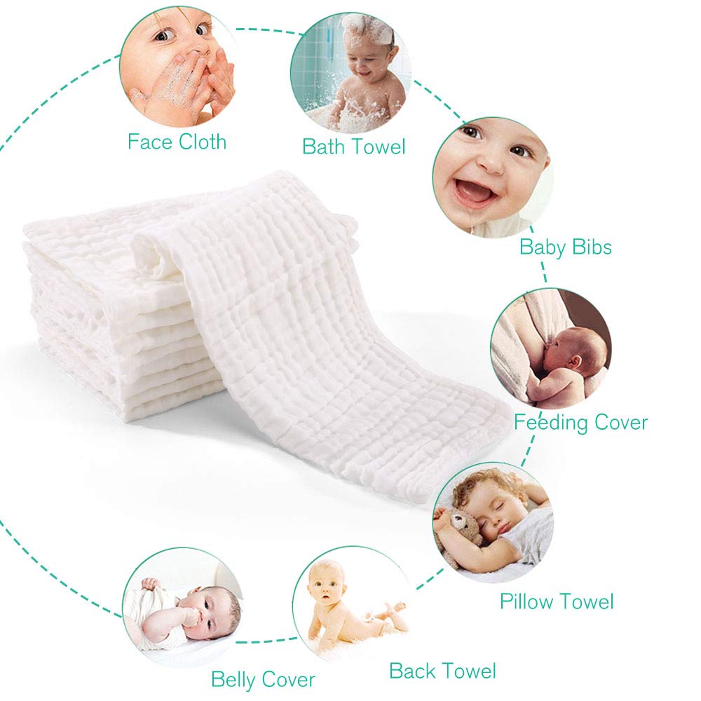 Burp Cloths 10 Pack
