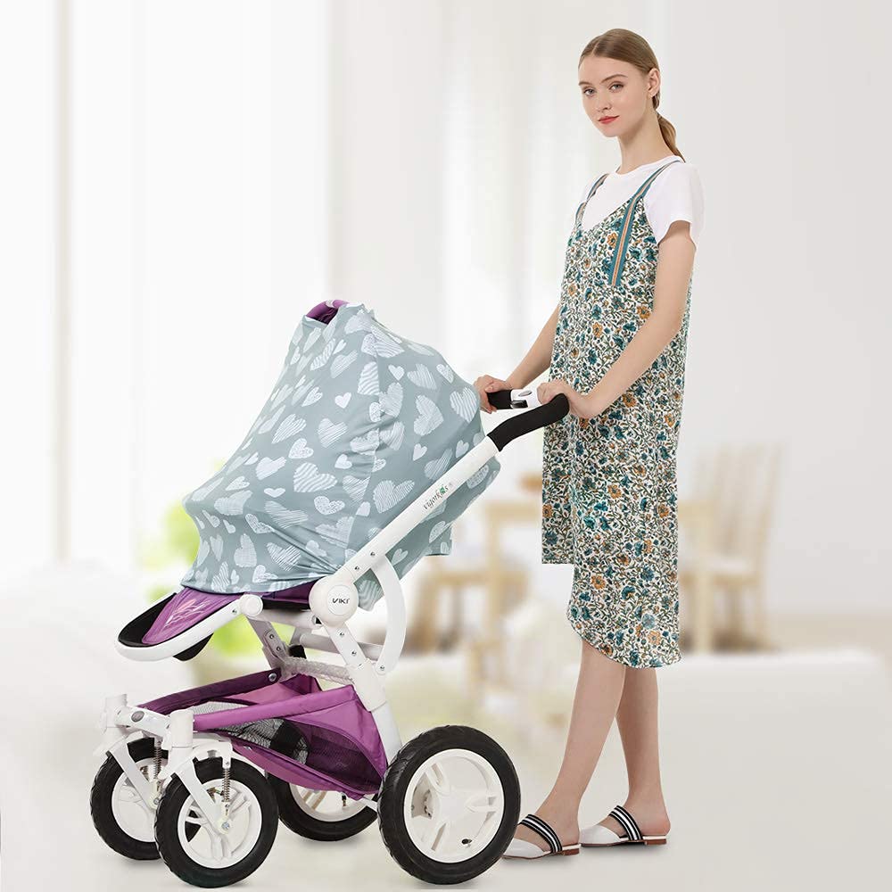 Nursing Cover Breastfeeding Scarf - Baby Car Seat Covers, Infant Stroller Cover, Carseat Canopy for Girls and Boys by YOOFOSS