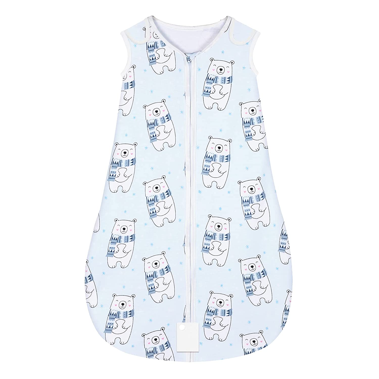 Yoofoss Baby Sleep Sack Wearable Blanket 100% Cotton Baby Sleep Bag 0-6 Month Soft Lightweigt Swaddle Transition Blanket