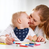 Baby Bibs 8 Pack Soft and Absorbent for Boys & Girls - Baby Bandana Drool Bibs by YOOFOSS