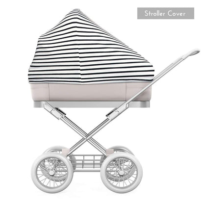 Yoofoss Nursing Cover Breastfeeding Scarf - Baby Car Seat Covers, Infant Stroller Cover, Strechy Carseat Canopy for Boys and Girls (Black Stripe)