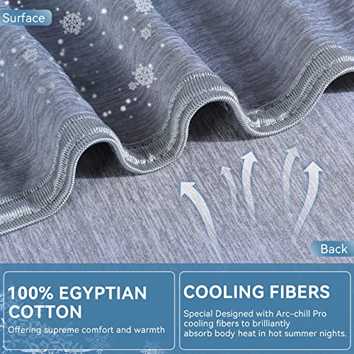 Yoofoss Cooling Blanket for Hot Sleepers,Lightweight Breathable Summer Blanket,Transfer Heat to Keep Cool on Warm Nights,Cooling Blankets for Night Sweats,Ultra-Cool Throw Blanket（52 * 68inches）