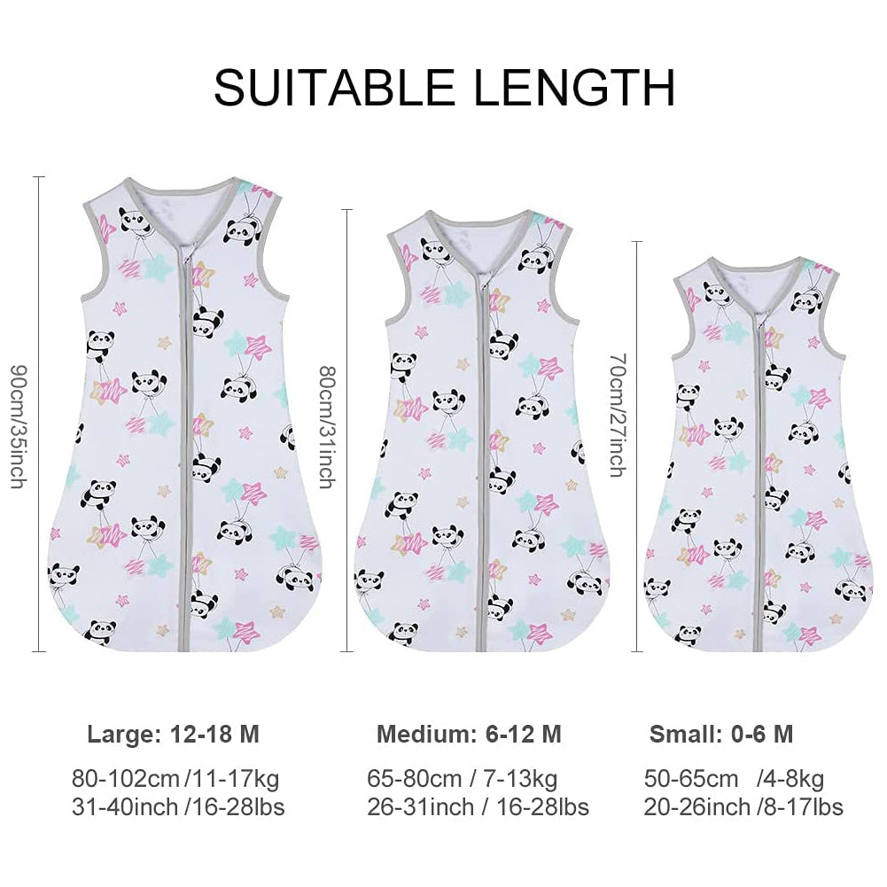 Yoofoss Baby Sleep Sack Wearable Blanket 100% Cotton Baby Sleep Bag 6-18 Month Soft Lightweigt Swaddle Transition Blanket
