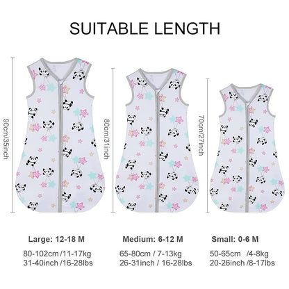 Yoofoss Baby Sleep Sack Wearable Blanket 100% Cotton Baby Sleep Bag 6-18 Month Soft Lightweigt Swaddle Transition Blanket