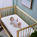 Waterproof Fitted Crib Mattress Pad and Toddler Crib Mattress Protective Baby Crib Mattress Cover Sheets Breathable & Hypoallergenic for Boy and Girl