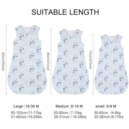 Yoofoss Baby Sleep Sack Wearable Blanket 100% Cotton Baby Sleep Bag 0-6 Month Soft Lightweigt Swaddle Transition Blanket