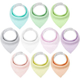Yoofoss Baby Bibs 10 Pack Soft and Absorbent Baby Bandana Drool Bibs for Boys Girls White&Black&Grey