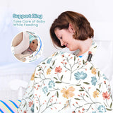 Yoofoss Nursing Cover for Breastfeeding, Babies Nursing Apron Cover with Warm Bamboo Fiber Liner for Mother Autumn Winter Breastfeeding