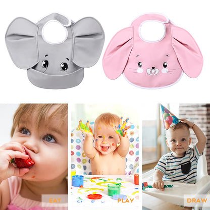 YOOFOSS Baby Bibs Waterproof Baby Dribble Drool Bibs for Baby Boys Girls Extra Wide Feeding Bibs for Infant Toddler, Easily Wipe Clean