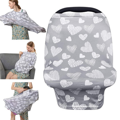 Nursing Cover Breastfeeding Scarf - Baby Car Seat Covers, Infant Stroller Cover, Carseat Canopy for Girls and Boys by YOOFOSS