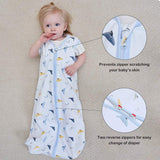 Yoofoss Baby Sleep Sack Wearable Blanket 100% Cotton Soft Breathable 2 Pack Sleeveless Sleep Bag for Boys Girls