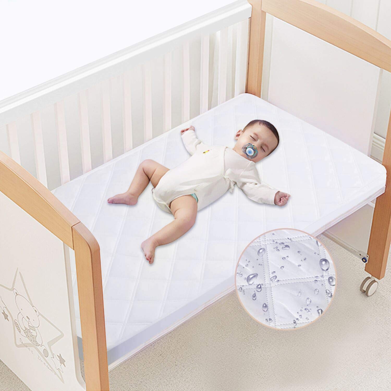 Waterproof & Breathable Crib Mattress Pad