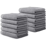 Yoofoss Luxury Bamboo Washcloths Towel Set 10 Pack Baby Wash Cloth for Bathroom-Hotel-Spa-Kitchen Multi-Purpose Fingertip Towels & Face Cloths