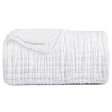 Yoofoss Muslin Blanket 100% Cotton Summer Blanket Large Twin Size 60" x 80" for Bed Couch 6-Layer Gauze Blanket for Adults Lightweight and Breathable Grey