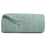 Yoofoss Muslin Blanket 100% Cotton Summer Blanket Large Twin Size 60" x 80" for Bed Couch 6-Layer Gauze Blanket for Adults Lightweight and Breathable Grey